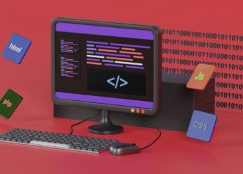 a computer on a desk