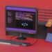 a computer on a desk