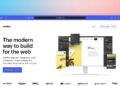 a computer screen with the words the modern way to build for the web