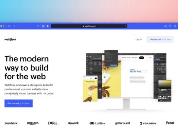 a computer screen with the words the modern way to build for the web