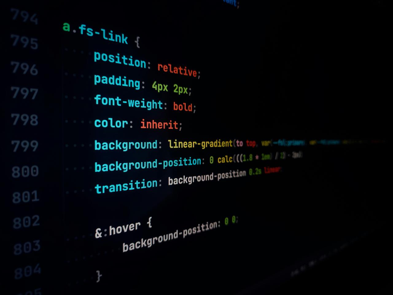 a computer screen with a bunch of text on it